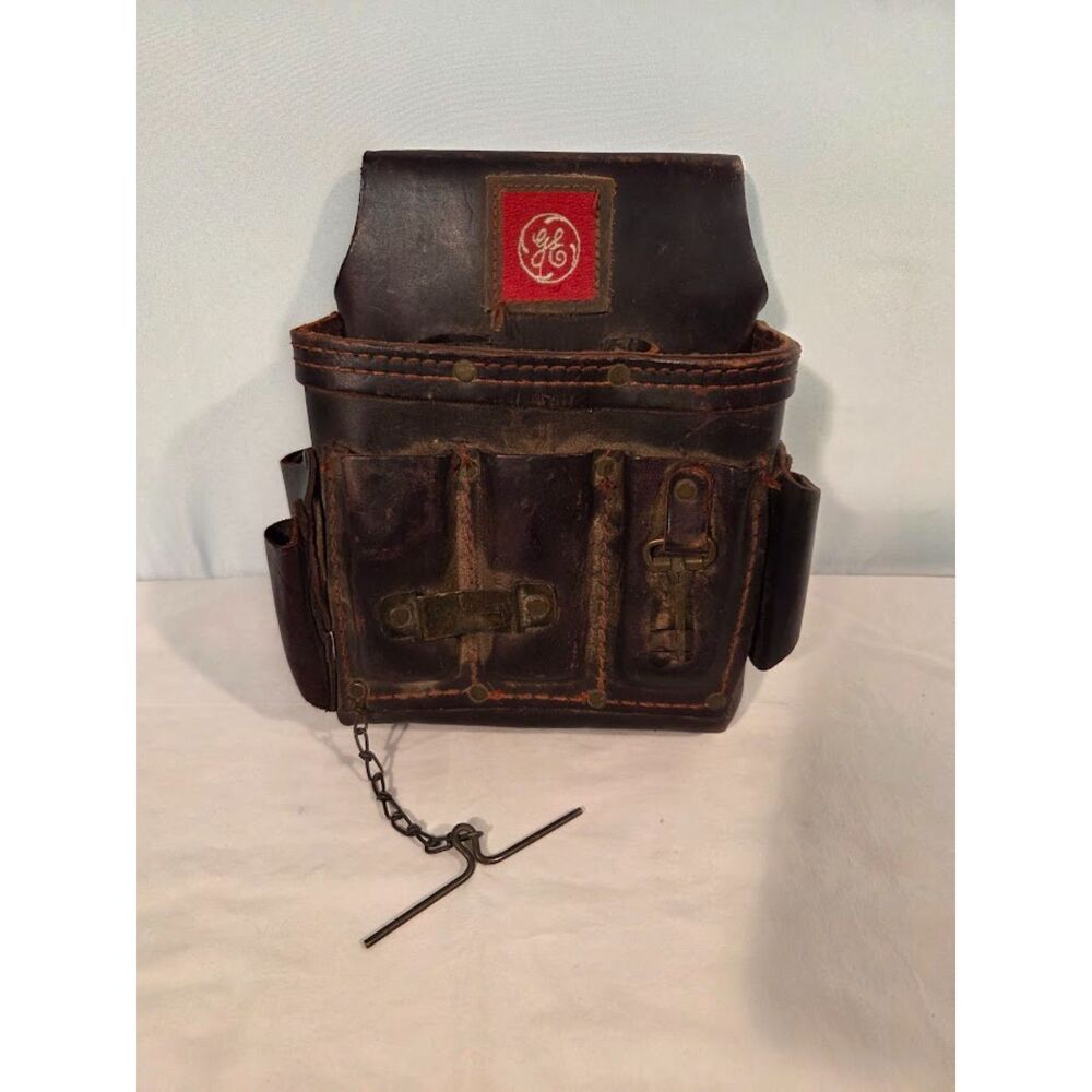 Vintage GE Leather Tool Belt – General Electric CC-526-GE Industrial Utility
